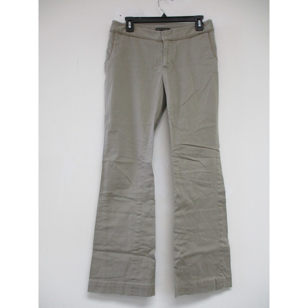 Banana Republic Pants Women 32 Khaki Tan Flare Leg Utility Workwear Trousers